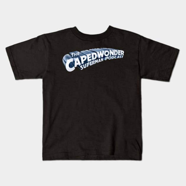 CapedWonder Podcast logo 3 Kids T-Shirt by CapedWonder Treasures